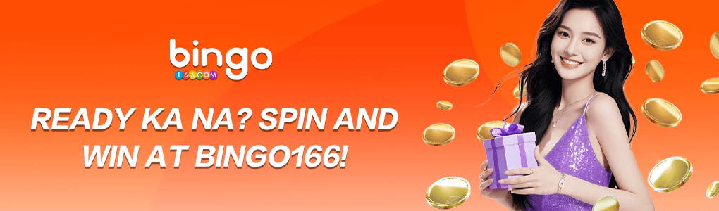 Main visual banner featuring Bingo166 digital entertainment platform for Filipino players